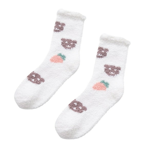 MZXELPRJD No Show Socks Womens Winter Socks Print Socks Funny Socks for Novelty Funky Cute Sock Thermal Socks, White Socks White