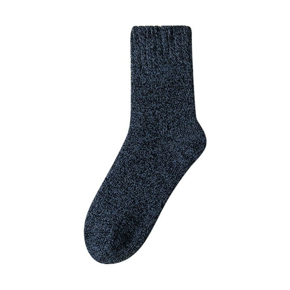 MZXELPRJD No Show Socks Womens Winter Socks for Thick Hiking Warm Wool Crew Socks, Womens Ankle Socks Dark Blue