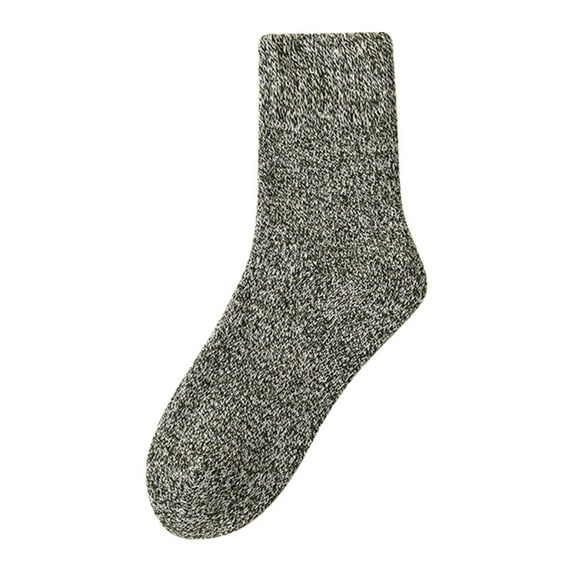 MZXELPRJD No Show Socks Womens Winter Socks for Thick Hiking Warm Wool Crew Socks, Womens Ankle Socks Green