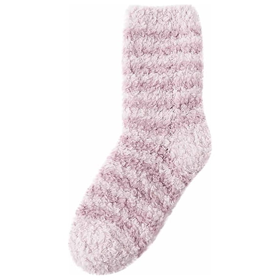 MZXELPRJD No Show Socks Womens Winter Super Soft Warm Cozy Fuzzy Lined Floor Middle Tude Socks, Womens Socks Size 7-9 Pink