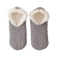 thumbnail image 1 of MZXELPRJD No Show Socks Womens Winter Super Thick Couple's Home Short Shoes Socks Lamb's Wool Warm Plush Floor Socks, Crew Socks Grey, 1 of 3
