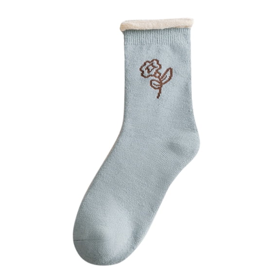 MZXELPRJD No Show Socks Womens Winter Warm Sock Colorful Lightweight Cotton Socks, Compression Socks Blue