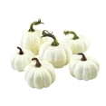 thumbnail image 1 of MZXELPRJD Pumpkins for Decorating Fake Pumpkins12 Pcs White Artificial Pumpkins Plastic Pumpkins for Halloween and Thanksgiving Party Table Centerpiece Autumn Home Decoration, 1 of 5