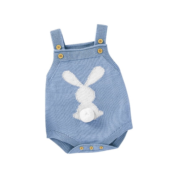 MZXELPRJD Rompers for Girls Boys and Kids Clothing Girls 3d Bunny Tail Decoration Suspenders Knitted Romper Adorable Easter Baby Girl Winter Outfits Outfits For Toddler Boys Girls Sets Size 6 Santa