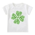 thumbnail image 1 of MZXELPRJD Shamrock Shirt Toddler Boy Girl T Shirt Kids St Patricks Day Shirt Boys Girls Saint Patrick's Clover Lucky Graphic Tees Toddler Short Sleeve T-Shirt Tops, 1 of 5