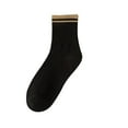 thumbnail image 1 of MZXELPRJD No Show Socks Womens Men All Cotton Japanese Long Tube Cotton Socks College Style Student Sports Socks Couple Socks, Crew Socks for Women Black, 1 of 3