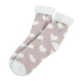 thumbnail image 1 of MZXELPRJD No Show Socks Womens Warm Super Soft Plush Slipper Sock Winter Fluffy Microfiber Crew Socks Casual Home Sleeping Fuzzy Cozy Sock, Black Socks, 1 of 5