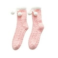 thumbnail image 1 of MZXELPRJD No Show Socks Womens Winter Warm Fuzzy Socks Slipper Socks Soft Fuzzy Sleeping Socks Fuzzy Slipper Socks, Womens Socks Size 9-11 Watermelon Red, 1 of 4