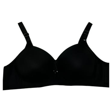 MZXELPRJD Sports Bras for Women High Support Bras for Women Adjustable Strap Full Coverage Up Bras Comfortable No Underwire Wireless Bras Push Up Bras for Women Black
