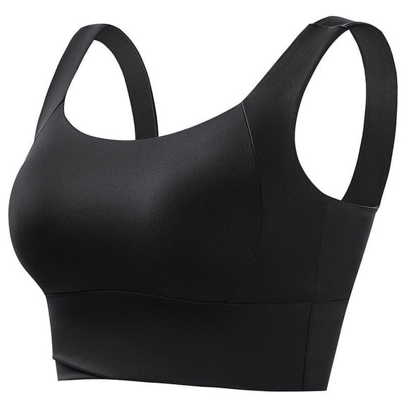 MZXELPRJD Sports Bras for Women Lace Front Button Shaping Cup Adjustable Shoulder Strap Large Size Bra White Sports Bra Black