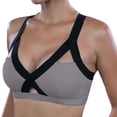 thumbnail image 1 of MZXELPRJD Sports Bras for Women Sports Bras Front Close Bra Yoga Bra Plus Size Workout Bra Black Sports Bra Grey, 1 of 4