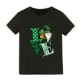 thumbnail image 1 of MZXELPRJD St Patricks Day Shirt Boys Girls Irish Graphic Tees Kids Toddler Shamrock T Shirt Kids St Patty's Irish T-Shirt Lucky Tops Summer Tops, 1 of 5