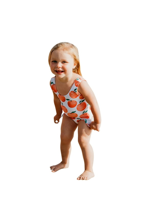 Teen Swimsuits for Girls 14-16 Bikinis for Teen Tankini Clothes for 10 Year Old Girls Baby Girls' Clothing Girls Size 14 Clothes Boys 18, Orange 12-18 Months