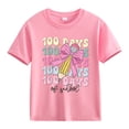 thumbnail image 1 of MZXELPRJD Toddler Clothes 100 Days Kids Girls Bow Pen Print Shirts 100th Day of School Gift T-Shirt Short Sleeve Creneck Tees Top, 1 of 8