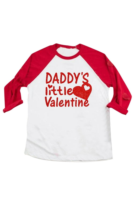 Toddler Girl Long Sleeve Shirts Infant Baby Basic Tees Tops Letter Heart Print Baseball Shirt Casual Spring Summer T-Shirt