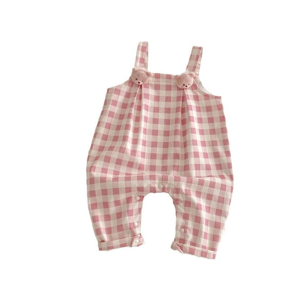 MZXELPRJD Toddler Girls Overalls Valentines Day Easter Outfit Baby Girl Romper Newborn Infant Solid Color Jumpsuit Summer Sleeveless Backless Onsies