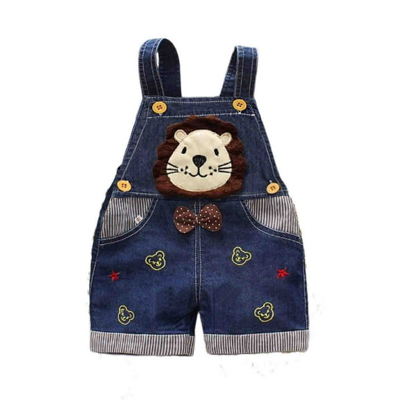 MZXELPRJD Toddler Romper Denim Suspender Overalls Girl Toddler Clothes 3d Bear Patch 12 Months Casual Wear 6-9 Month Boy Outfits Boys 80s Outfit Kids Boys Outfits 4t 3t Boy Clothes Sets