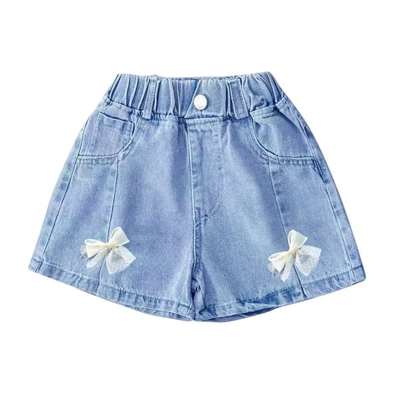 MZXELPRJD Uniform Pants for Girls Children's Girl Pants Size 14-16 Summer Thin Denim Jeans Fashion Shorts Stylish Kids Girls Clothes Baby Boy 1 Year Old Gifts