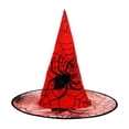 thumbnail image 1 of MZXELPRJD Witch Hat Kids Spider Web Print Foldable Witch Hats Halloween Accessories Party Supplies Assorted Colors, 1 of 1