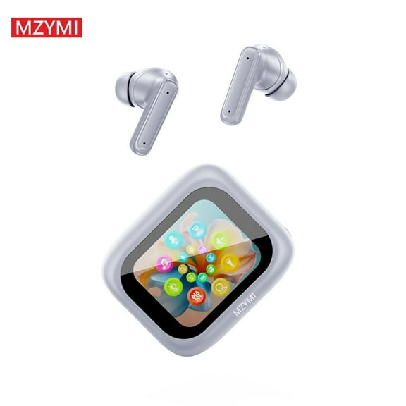 MZYMI E18 Pro ANC+ENC TWS Headphone Wireless Bluetooth In Ear Active Noise Cancelling Headset Touch Screen Sport Gaming Music In Ear Earphone Built-in Mic For Android iOS