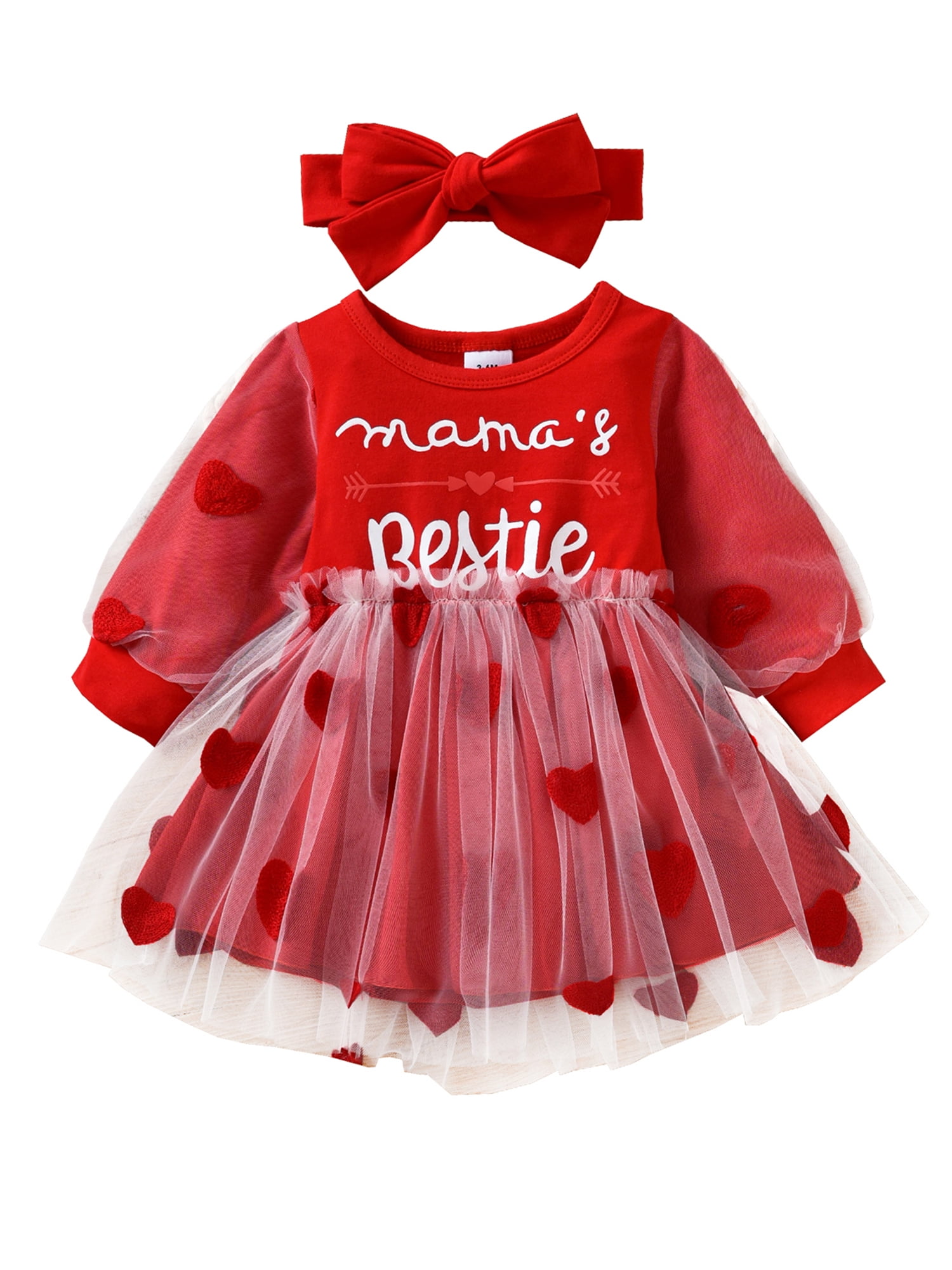Ma&Baby Infant Toddler Baby Girls Valentines Day Outfit Mothers Day ...