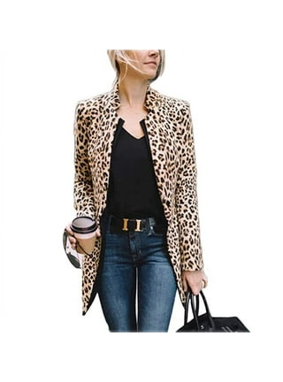Animal print deals blazer womens