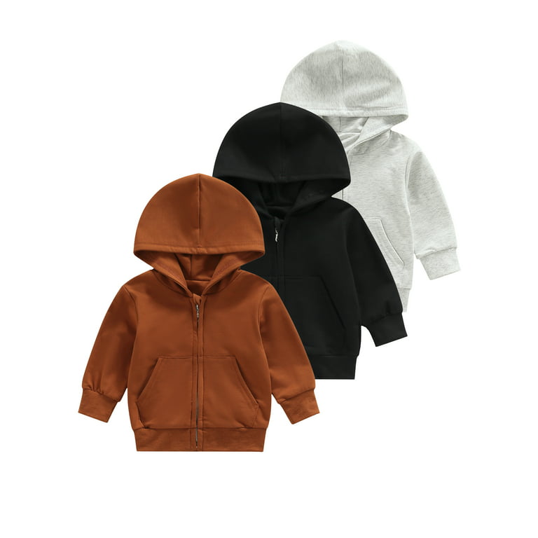 Ma&Baby Toddler Baby Boy Girl Hoodie Sweatshirt Long Sleeve Hoodies Coat  Lightweight Jacket Outwear