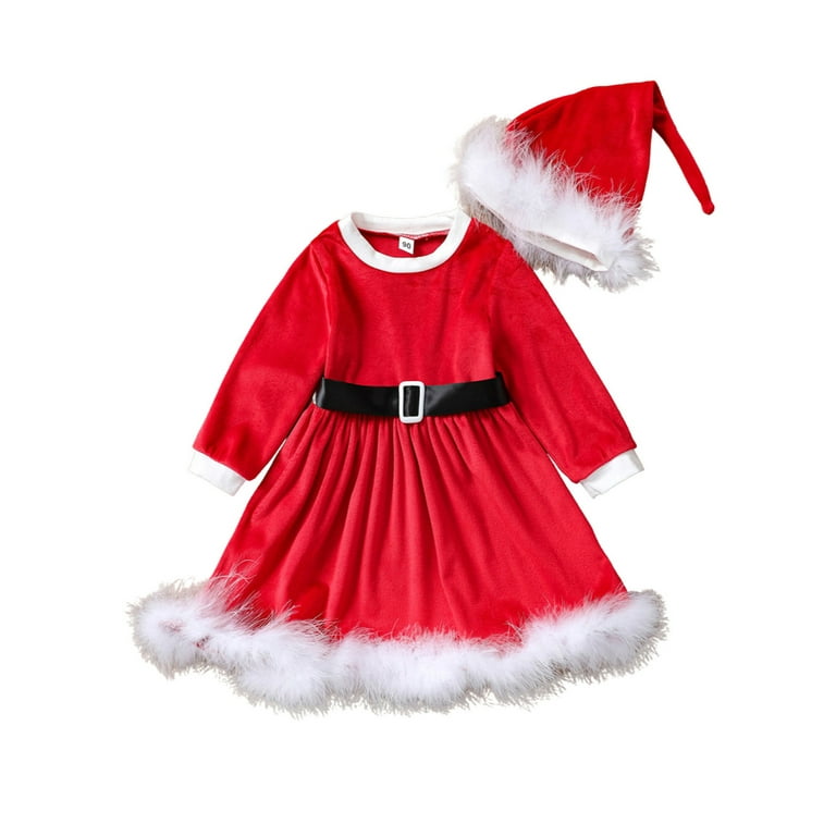 Santa dress baby clearance girl