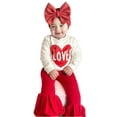 Ma&Baby Toddler Baby Girls Valentine's Day Outfits Cotton Sweatshirt