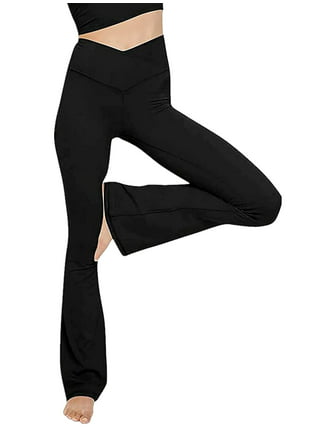 TQWQT Womens Bootcut Yoga Pants Leggings High Waisted Tummy Control Yoga  Flare Pants