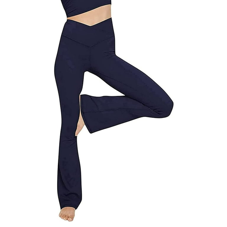 Ma&Baby Womens Bootcut Yoga Pants Leggings High Waisted Tummy Control Yoga  Flare Pants 