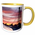thumbnail image 1 of 3drose, Ma, Boston. Tall Ships Festival, Sunrise - Us22 Wbi0759 - Walter Bibikow, 11oz Two-tone Yellow Mug, 1 of 6