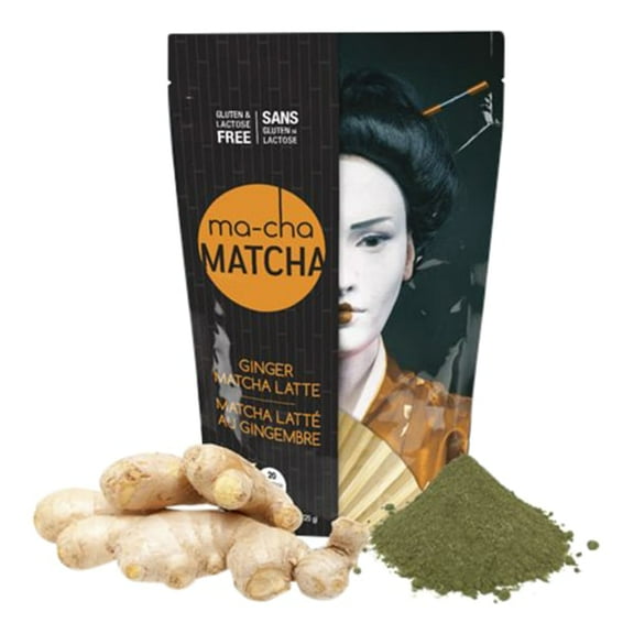 Ma-Cha Ginger Latte Mix, 7.9 Oz, 12 Per Box, Carton Of 3 Bags