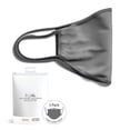 thumbnail image 1 of Ma Croix Cloth Face Masks Washable Reusable Soft Cotton Face Covering Premium Travel Bag Included Black Gray Colors, 1 of 4