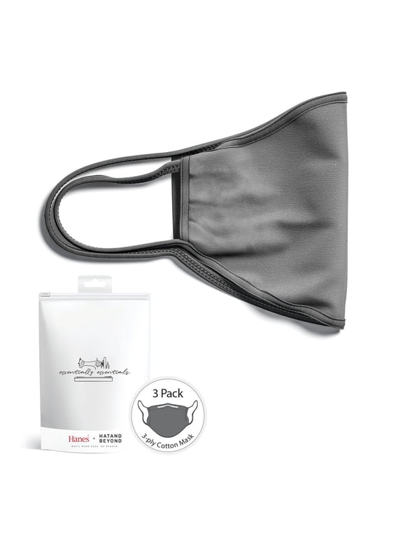 Cloth Face Masks Washable Reusable Soft Cotton Face Covering Premium Travel Bag Included Black Gray Colors
