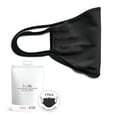 thumbnail image 1 of Ma Croix Cloth Face Masks Washable Reusable Soft Cotton Face Covering Premium Travel Bag Included Black Gray Colors, 1 of 4