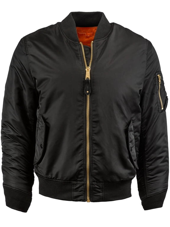 Front Pockets Polyfiber Nylon, Bomber Flight Jacket (Men's)