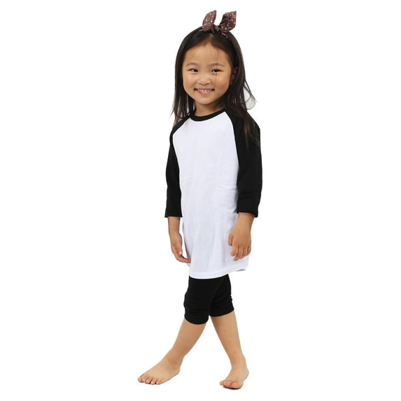 Ma Croix Kids 3/4 Sleeve Raglan Baseball Slim Fit T Shirt