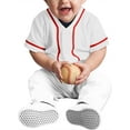 thumbnail image 1 of Ma Croix Kids Baseball Jersey Button Down Short Sleeve Unisex Youth Athletic Sportswear Uniform, 1 of 5