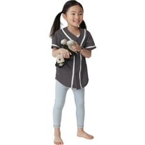 Ma Croix Kids Baseball Jersey Button Down Short Sleeve Unisex Youth Athletic Sportswear Uniform