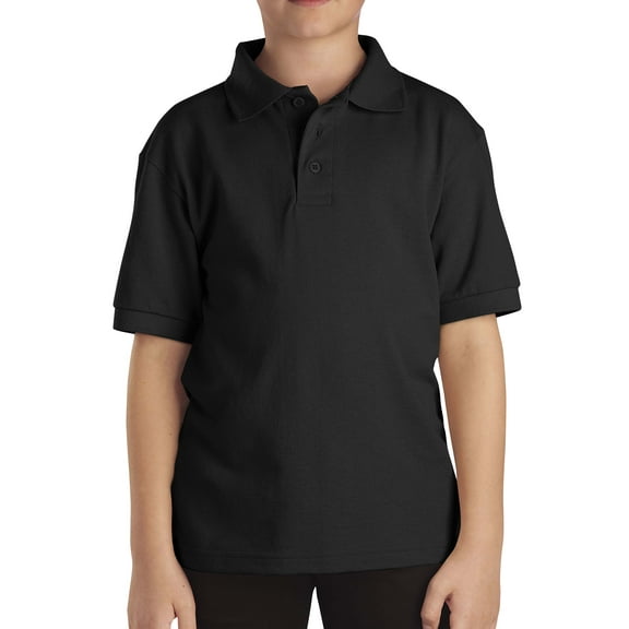 Ma Croix Kids Pique Polo Shirt Short Sleeve Solid Cotton Regular Fit Uniform