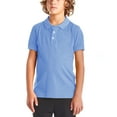 thumbnail image 1 of Ma Croix Kids Pique Polo Shirt Solid Plain Short Sleeve Uniform Regular Fit, 1 of 4