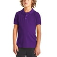 thumbnail image 1 of Ma Croix Kids Pique Polo Shirt Solid Plain Short Sleeve Uniform Regular Fit, 1 of 4