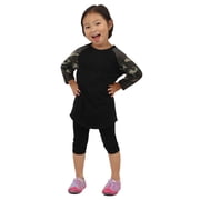 Ma Croix Kids Plain Raglan Baseball T-Shirt with 3/4 Sleeve Little League