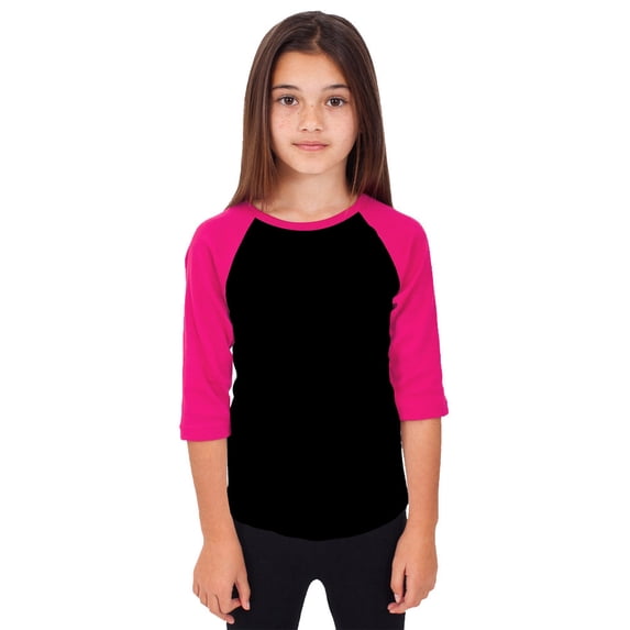 Ma Croix Kids Raglan 3/4 Sleeve Baseball Slim Fit T Shirt