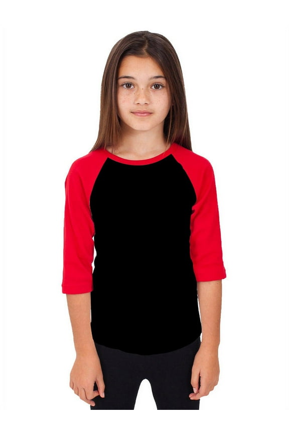 Kids Raglan 3/4 Sleeve Baseball Slim Fit T Shirt