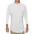 thumbnail image 1 of Ma Croix Men's Basic Baseball Raglan 3/4 Sleeve T-Shirts, 1 of 5