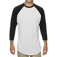 thumbnail image 1 of Ma Croix Men's Basic Baseball Raglan 3/4 Sleeve T-Shirts, 1 of 5