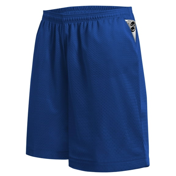 Ma Croix Men's Basic Mesh Shorts With Pockets PE Gym Workout Basketball Lounge Everyday Sportswear