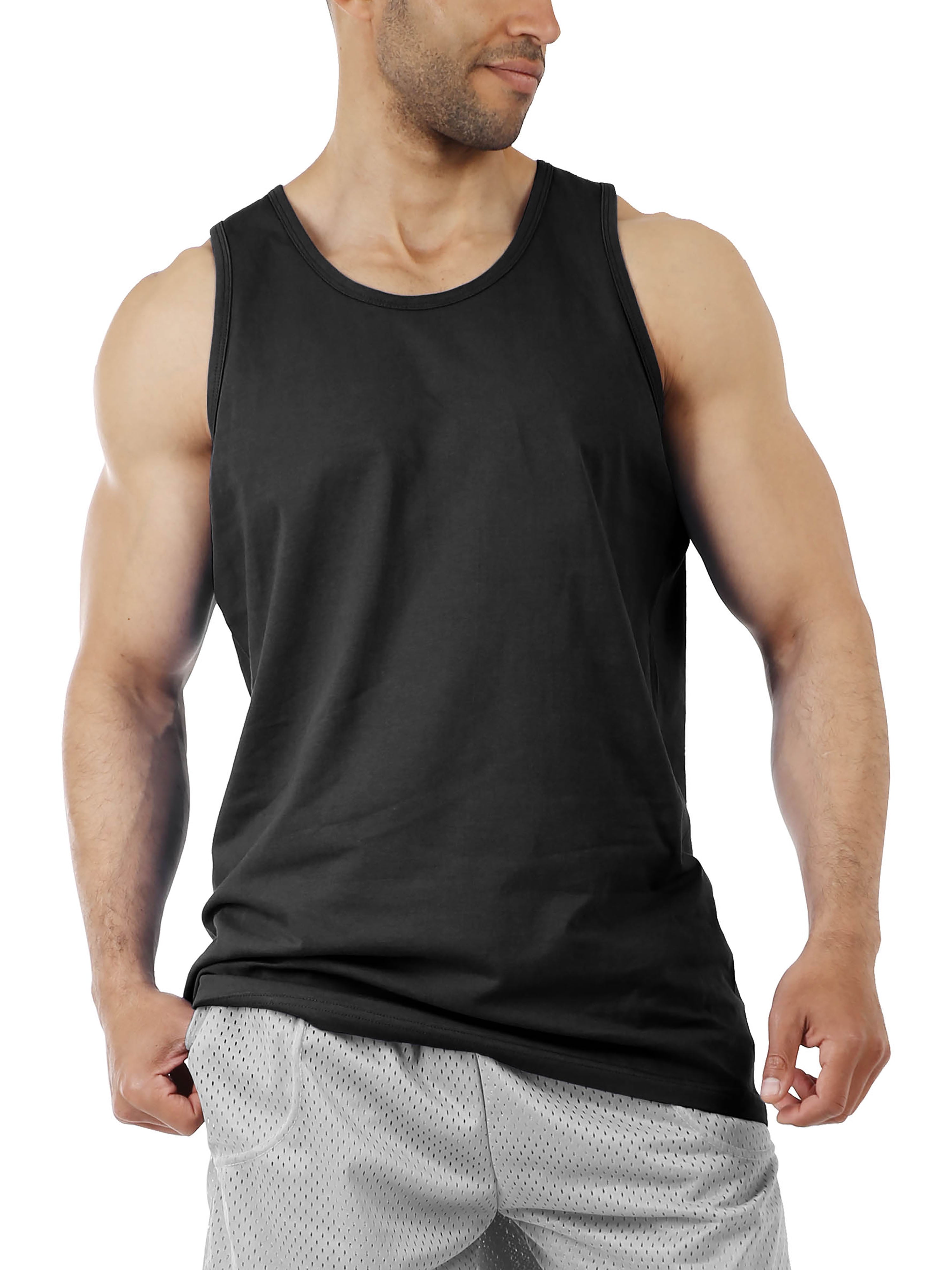 Ma Croix Mens Sleeveless Casual Muscle Tank Top Premium Cotton For  Performance 